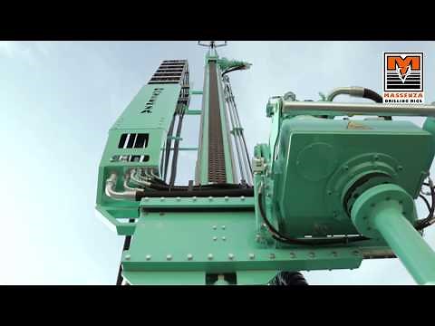 Massenza MI12 drilling rig: 350 m water wells by mud and air