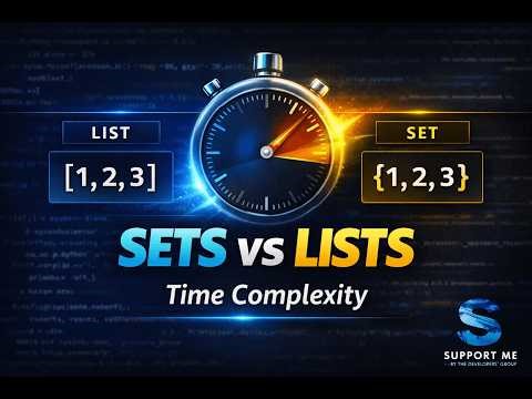 Python Sets vs Lists | Performance & Membership Operators Explained