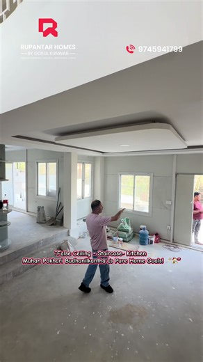 Transform Your Home with False Ceiling, Staircase, and Kitchen