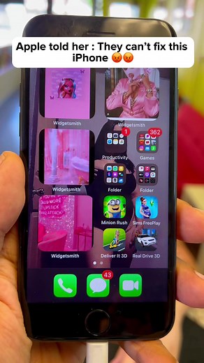 Apple didn’t want to repair her iPhone 😡 #appleiphone #phonerepair #bridgeportct #moneytalkswireless #ScamAlert | Money talks wireless