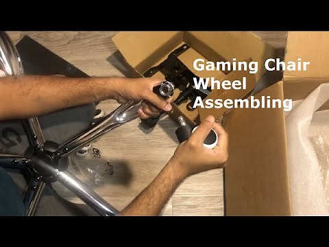 How to put wheels on Gaming Chair / Gaming chair Wheel Installation.