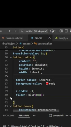 #glowing button in CSS