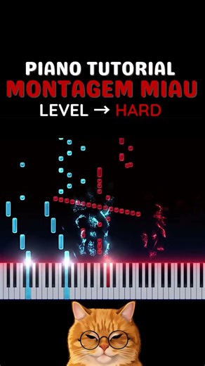 Montagem Miau (PHONK) - Piano Tutorial