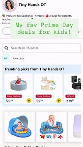 🚨 Prime Day is here the deals are GOOD! 🚨 I put together my favorite Amazon finds for parents, teachers & OTs — all split into easy-to-shop lists so you can grab what you need fast 💕🛍️ 👶 Baby gear 📘 Kids’ books 🧩 Toddler favorites 🎨 Fun finds for little ones 💋 A few of my personal must-haves Run, don’t walk — these prices won’t stick around 👀 ✨ Follow @tiny.hands.ot for more sensory-friendly tools, OT hacks, and kid-approved ideas all year long! #PrimeDayDeals #AmazonFinds #OTLife #Sen