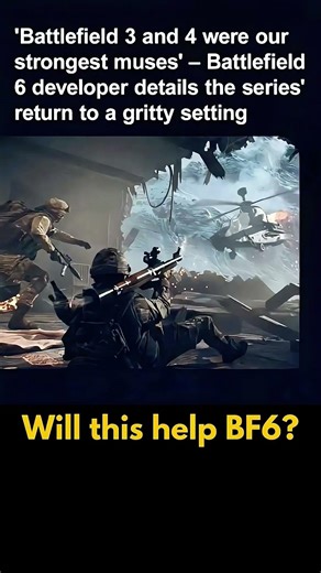Sparks curiosity on dev's BF3/4 inspiration without fluff
