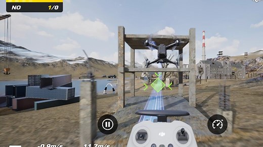 大疆虚拟飞行 DJI Virtual Flight 安卓版 穿越机 无人机 飞行模拟器 手机触摸 S档简单难度过关