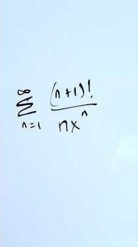 Series Evaluation question