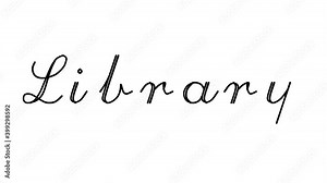 Library Decorative Handwriting Animation in Six Cursive and Gothic Fonts
