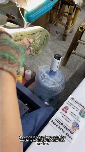 Attaching the Sole: A Key Step in Sneaker Production