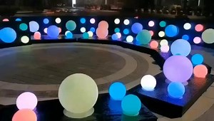 Outdoor Garden Led Glowing Ball Lamp Led Illuminated Sphere, Led Floating Ball