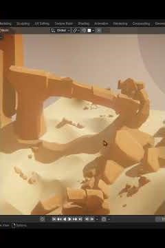 Como renderizar volumenes lejanos en Blender #blender #tutorial #animation #digitalart #3danimation