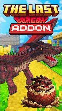 A FIRE DRAGON INVADED MY MINECRAFT! 🐉🔥 The Last Dragon Addon