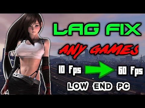 How To Fix Lag In Any/All Games On Any PC | Low End PC+High End Pc,