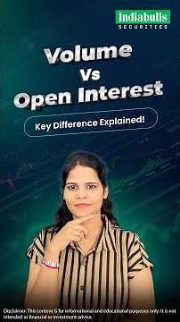 Volume vs Open Interest Explained | Stock Market for beginners #openinterest #Trading