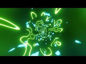 VJ LOOP NEON Green Teal Metallic Abstract Background Video Simple Lines Pattern 4k Screensaver