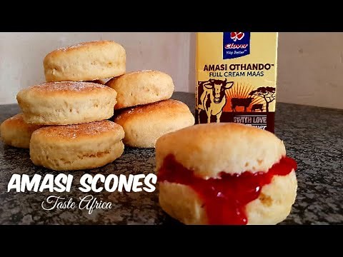 Amasi Scones - 4 Ingredients Easy South African Recipe | Eggless.