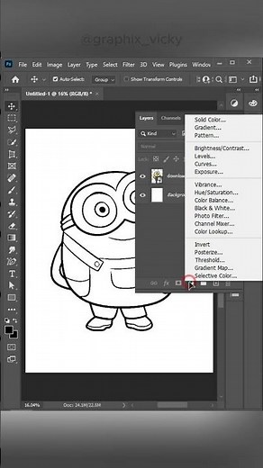 how to create a cartoon outline in photoshop #adobephoto #adobesoftware #photoshopcafe #drawing