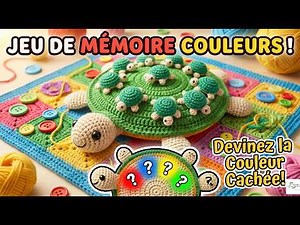 Tuto jeux ludique mémoire des couleurs au crochet @AlextitiaTutoCrochet