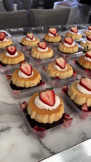 Heres how i made these mini choco flan 😍😋 | mini chocoflan