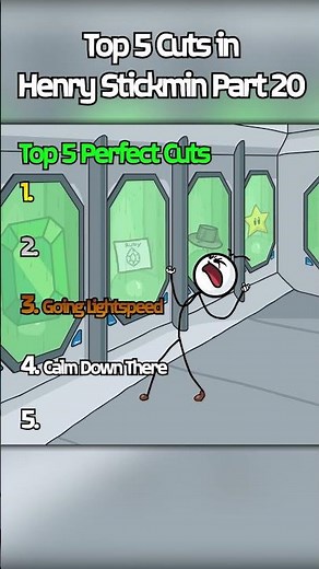 Top 5 Cuts in Henry Stickmin Part 20 #Henrystickmin #TigerGamer16 #Short