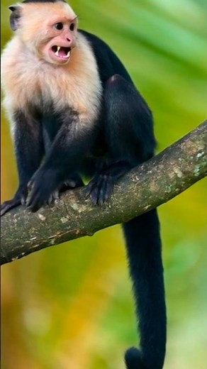 Capuchin Monkey in the Amazon 🐒🌿 | Smartest Monkey in the Wild! #Shorts