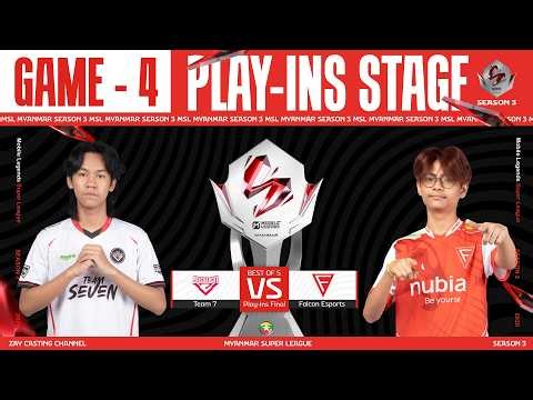 [Game - 4] Team 7 Vs Falcon Esports | MLBB Super League Season 3