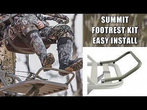 Summit Viper Footrest kit installation: Easy tree stand mod