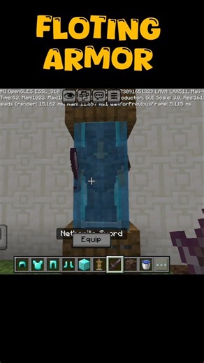 Floting Armor in Minecraft