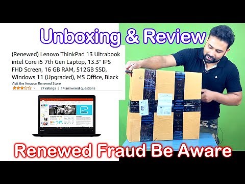 (Renewed) Lenovo ThinkPad 13 Core i5 7th Gen Laptop Unboxing and Review
