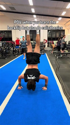 When you combine the BACKFLIP with CALISTHENICS 🔥