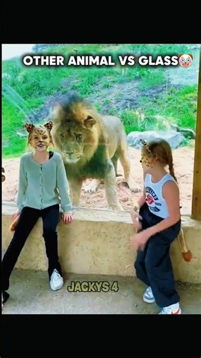Other Animals VS Glass VS Gorilla#edit#usa #newyork #lion #pet #petlover #kucing #gorilla#cat