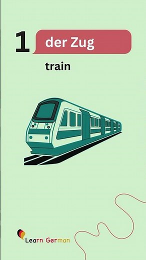 5 German Words a day – am Bahnhof | at the train station | #learngerman | #shorts