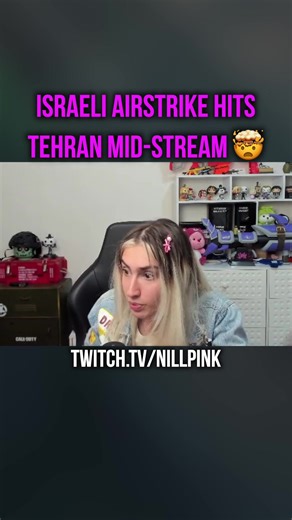 Israeli airstrike hits Tehran mid-stream.. 🤯 #iran #tehran #israel #twitchstreamer #twitch #twitchclips