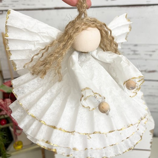 413K views · 314 reactions | You'll just need a few supplies to make those adorable coffee filter angels for your Christmas tree! | Sustain My Craft Habit | Facebook