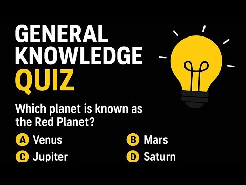 Test Your Brain! General Knowledge Quiz (MCQs)