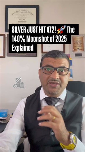 5.2K views · 659 reactions | SILVER JUST HIT $72!  The 140% Moonshot...