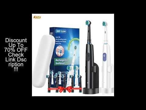 Electric Toothbrush with Holder Adult Smart Timer Brush 5 Mode Deep Clean Rechargeable Tooth Brushes