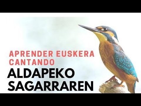 Aprender euskera cantando: Aldapeko sagarraren