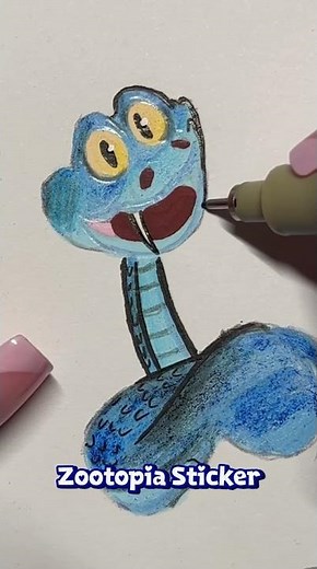 Gary De'Snake Sticker from Zootopia 🐍✨ DIY