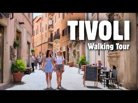 TIVOLI, Italy Walking Tour 🇮🇹 | Rome Day Trip Including Villa d'Este | 4K