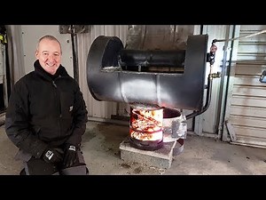 Free Heat .. Dripping Waste Oil into a Wood Burning Stove