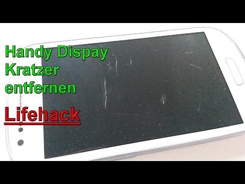 Handy Display Kratzer entfernen mit Backpulver - Smartphone Touchscreen reinigen - Lifehack