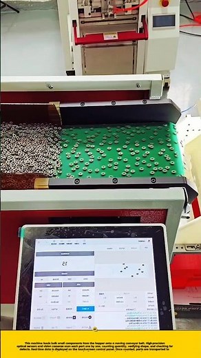 Automatic Small Parts Counting & Arranging Machine