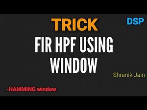 FIR filter design by windowing