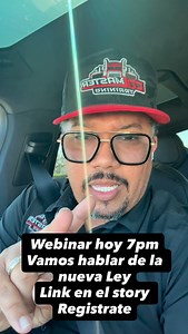 ¿Cambio o no cambió la nueva ley para la CDL? muchos están con dudas si ya pueden tirar su CDL con permiso de trabajo. Hoy hablaremos de esto en mi webinar, les voy a explicar lo que me he enterado le voy a dar consejos y lo que usted debe hacer en este momento. Si usted estaba en el proceso de querer el camionero, este es el momento de tu hallar la información necesaria. Conéctate conmigo, que yo voy a estar personalmente, contestándote las preguntas un ratito No se lo pierdan Link en el Story 