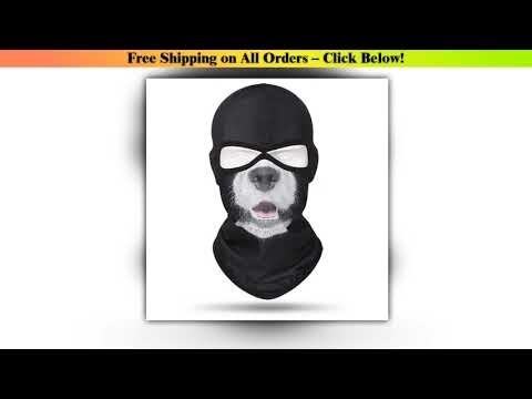 3D Animal Motorcycle Cap Cycling Balaclava Full Face Cover Hat Helmet Liner Ski Neck Warmer Hood