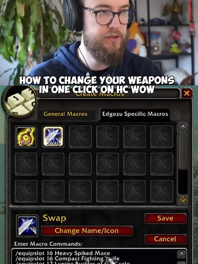 Efficient Weapon Swap Macro for WoW Warriors