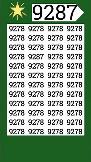 Logically find the odd 9287 #fypシ゚viral #fypviral #fyp #iqtest #shorts #eymath
