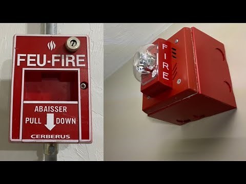 Basement Fire System Test 17 | Siemens Mechanical Horn/Strobes