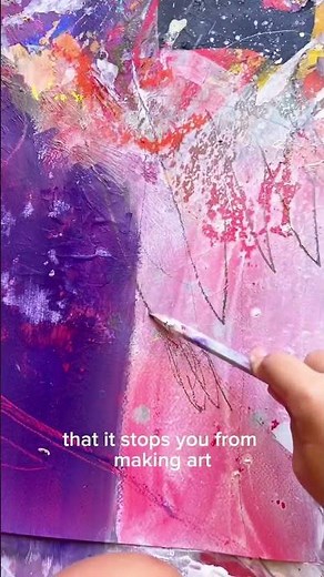 Mark making in abstract painting practice